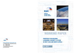 Proposals on Building a Regional Security System in West Asia and