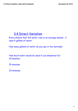 3 4 Direct Variation notes 2014.notebook