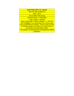 Grand Palm (NY) LLC v Kamhi