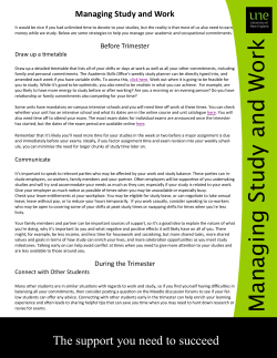 Man ag in g Stu dy and W ork