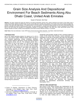 Grain Size Analysis And Depositional Environment For Beach
