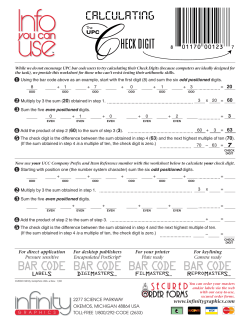 Check Digit (Page 1)