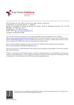 The structure of the wall of the green alga Valonia