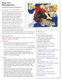 Pop Art Monoprints - Blick Art Materials