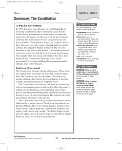 Lesson 3 The Constitution