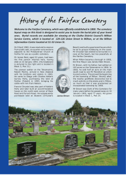 the Fairfax Cemetery, which was officially established in 1860. The