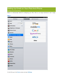 Setting Up Email on Your iPad And iPhone