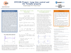 DYCON Project: Long time control and the Turnpike property