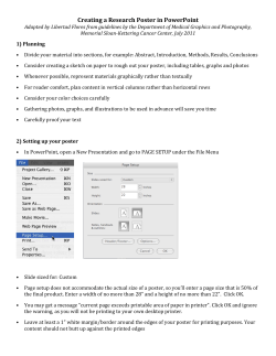 Creating a Research Poster in PowerPoint