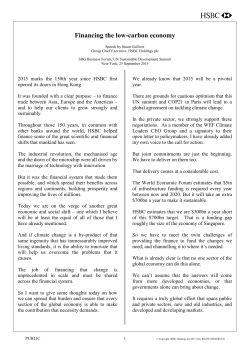 Financing the low-carbon economy