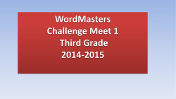 Meaning Word Meaning