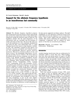 Support for the allotonic frequency hypothesis in an insectivorous