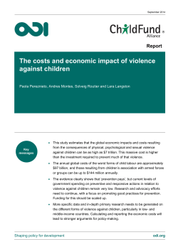 The costs and economic impact of violence against children