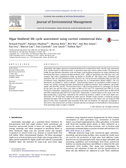 Algae biodiesel life cycle assessment using