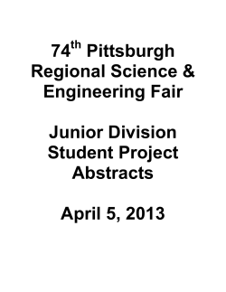 Project Number: &laquo;ProjectNumber&raquo;