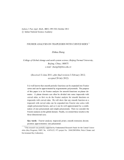 FOURIER ANALYSIS ON TRAPEZOIDS WITH CURVED SIDES