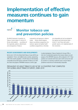Implementation of effective measures continues to gain momentum