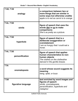 Grade 7 Second Nine Weeks English Vocabulary