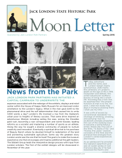 News from the Park - Jack London State Historic Park