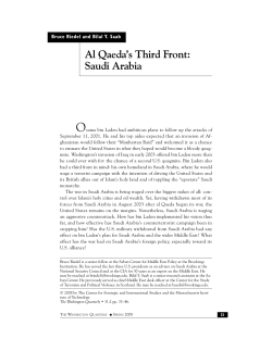 Al Qaeda`s Third Front: Saudi Arabia - Spring