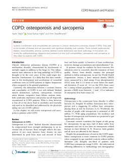 COPD: osteoporosis and sarcopenia