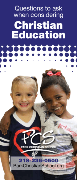 Christian Education - Park Christian School