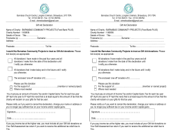 Gift Aid form - Barnabas Community Projects