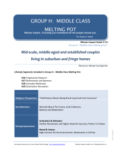 group h: middle class melting pot