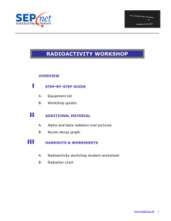 RADIOACTIVITY WORKSHOP