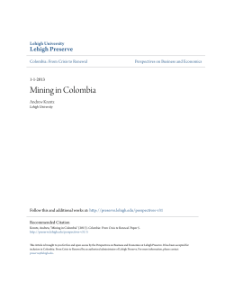 Mining in Colombia - Lehigh Preserve