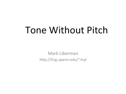 Mandarin Tone Classification Without Pitch Tracking