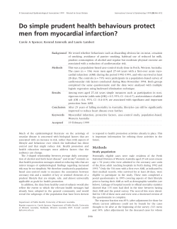 Do simple prudent health behaviours protect men