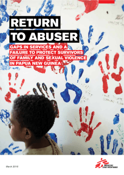 return to abuser - Doctors Without Borders