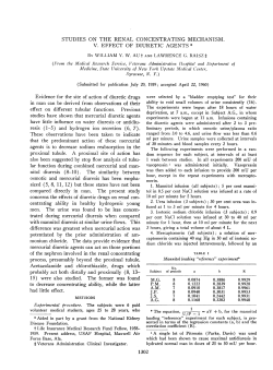 centrating ability in healthy hydropenic young to decrease