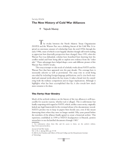 The New History of Cold War Alliances