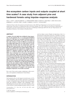 Are ecosystem carbon inputs and outputs coupled at short time