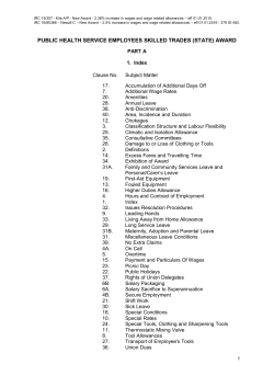 Public Health Service Employees Skilled Trades