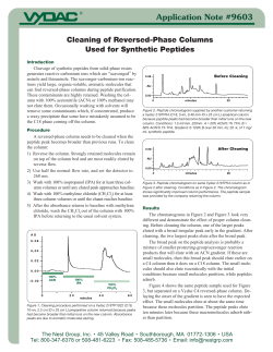 Cleaning of Reversed-Phase Columns Used for Synthetic Peptides