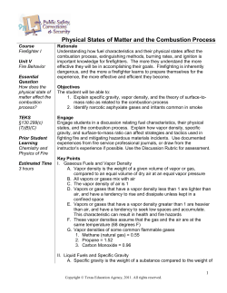 Physical States of Matter and the Combustion Process