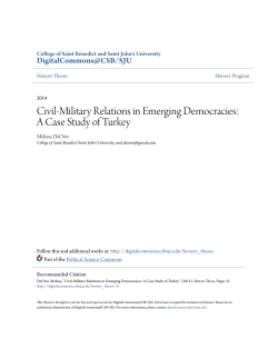 Civil-Military Relations in Emerging Democracies