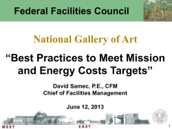 National Gallery of Art &ldquo;Best Practices to Meet Mission and Energy