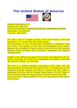 The united states of America