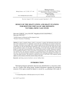 design of the shaft lining and shaft stations for