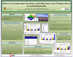 Effect of Landscape Position, Soil Moisture and Temperature on 2,4