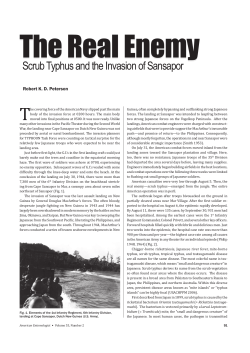 The Real Enemy: Scrub Typhus and the Invasion of Sansapor