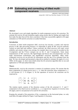Z-99 Estimating and correcting of tilted multi- component