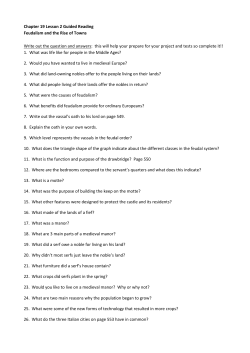 Chapter 19 Lesson 2 Guided Reading Feudalism and the Rise of