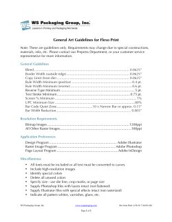 Supplying Digital Files For Flexo