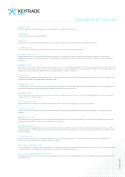 Fund risks - Keytrade Bank