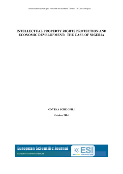 Intellectual Property Rights Protection and Economic Development